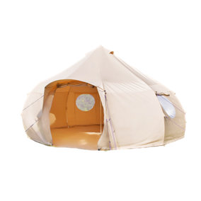 4m Luna Tent - Fire Retardant Cotton 320 - With Flap