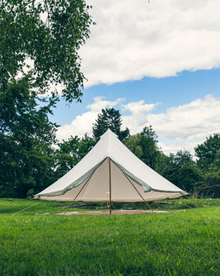 4M Polycotton Bell Tent with Zipped PVC Groundsheet - 3
