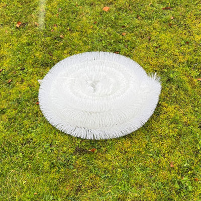4m White Gutter Brush Leaf & Moss Guard - 5