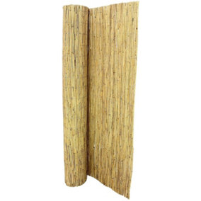 4m x 1.5m Bamboo Screening Roll Natural Fence Panel Peeled Reed Fencing Outdoor Garden