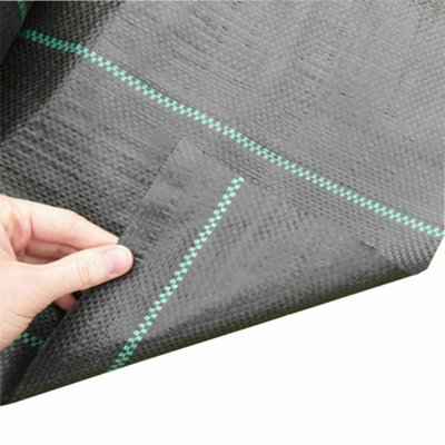 4m x 10m Yuzet 100gsm Horticultural  Ground Cover Weed Control Fabric Driveway