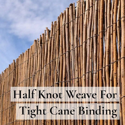 4m x 1m Premium Willow Fencing Screening Rolls - 5