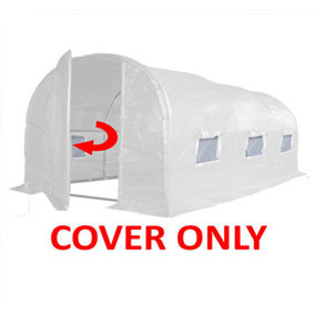 4m x 2m (13' x 7' approx) Pro+ White Polytunnel Replacement Cover