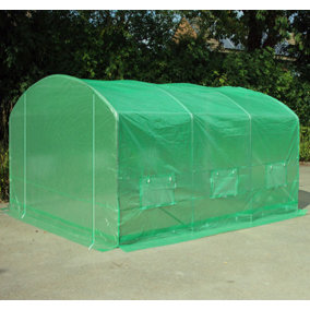 4m x 3.5m (13' x 11.5' approx) Pro Max Green Poly Tunnel