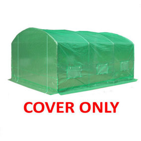 4m x 3.5m (13' x 11.5' approx) Pro Max Green Polytunnel Replacement Cover
