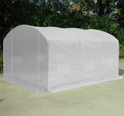 4m x 3.5m (13' x 11.5' approx) Pro Max White Poly Tunnel