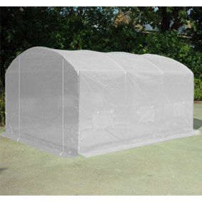 4m x 3.5m (13' x 11.5' approx) Pro Max White Poly Tunnel