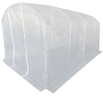 4m x 3m (13' x 10' approx) Extreme Clear Polythene Poly Tunnel