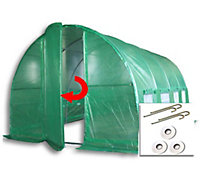 4m x 3m + Ground Anchor Kit (13' x 10' approx) Pro+ Green Poly Tunnel