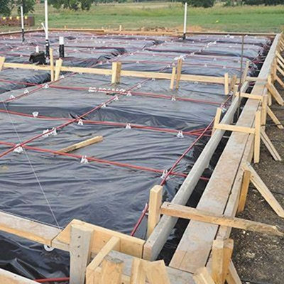 4M X 6M 250G BLACK HEAVY DUTY POLYTHENE PLASTIC SHEETING GARDEN DIY MATERIAL