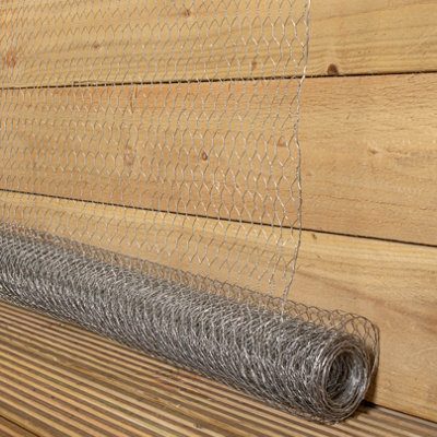 4m x 90cm of 13mm Chicken Wire Mesh Netting for Gardens / Pets / Ponds