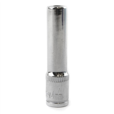 4mm 1/4" Drive Double Deep Metric Socket Single Hex / 6 sided Bergen