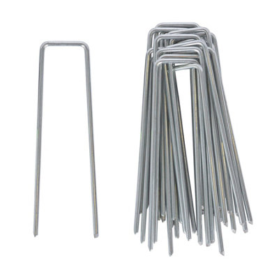 4mm (12 gauge) Weed Membrane Pegs - 15cm - Pack of 100