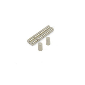 4mm dia x 7mm thick N42 Neodymium Magnet - 0.68kg Pull (Pack of 10)