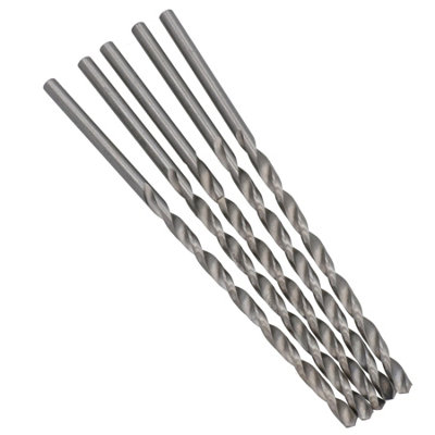 4mm long series HSS drills (5 pcs) DIY at B&Q