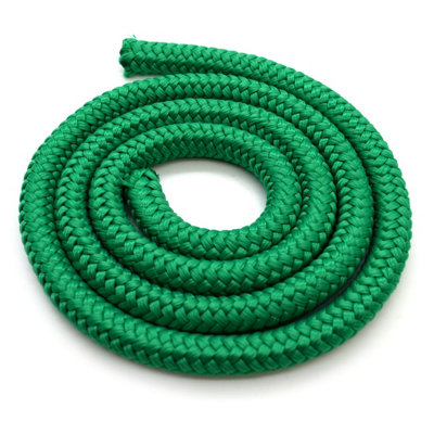 4mm x 10 metres / 32.8 ft of Green Polypropylene Rope, Solid Braided ...