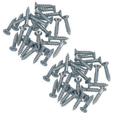 4mm x 20mm PZ2 Drive Countersunk Wood Chipboard Screws Fasteners 56pc
