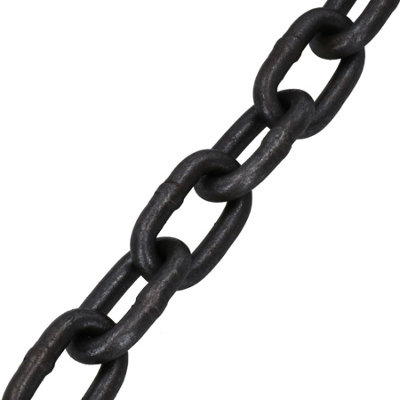 4mtr 8mm Tow Towing Recovery Chain Grab Hooks 1770kg Working Load + Case - 3