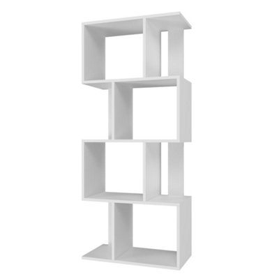 4P Fiesta Freestanding Bookcase White