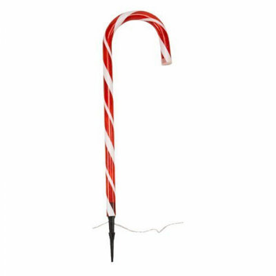 4pc Candy Cane Stake Light Set