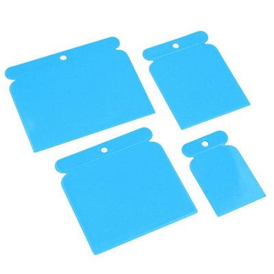 4pc Decorators Decorating Flexible Plastic Filling Blades Scrapers 50mm - 120mm