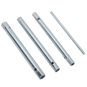 4pc Metric Tubular Box Monoblock Tap Spanner Wrench Plumber Bar 8 - 13mm