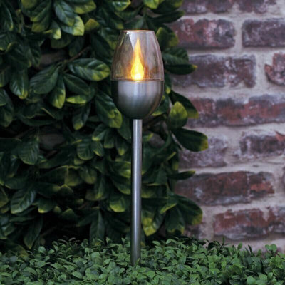 Solar flame deals effect garden lights