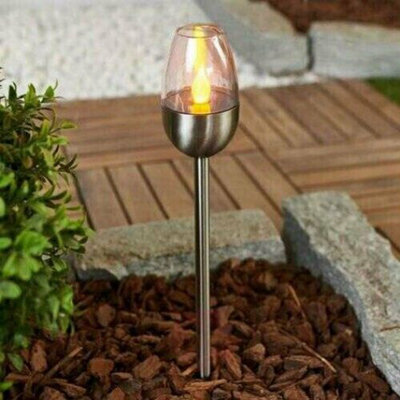 Solar lights deals with flame effect