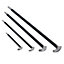 4pc Solid Steel Heel And Toe Pry Bar Crow Bar Wrecking Knuckle Set 6" - 20"