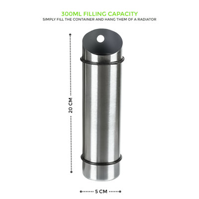 4Pc Stainless Steel Radiator Hanging Humidifiers Air & Water Humidity Control Set