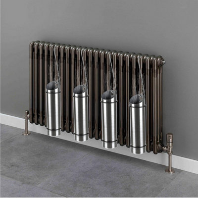 4Pc Stainless Steel Radiator Hanging Humidifiers Air & Water Humidity Control Set