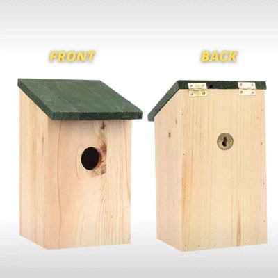4pc Wooden Nesting Bird Box Set