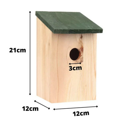 4pc Wooden Nesting Bird Box Set