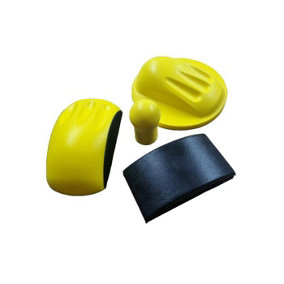 4pc Yellow Hand Sanding Block Kit