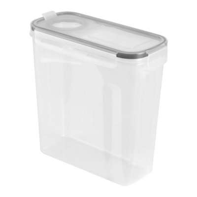 4Pcs 4L Plastic Dry Food Storage Container with Sealed Lid