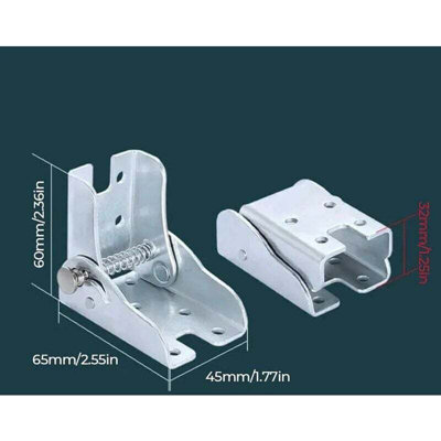 4pcs 90 Degree Self Locking Steel Folding Hinge Table Leg Bracket ...