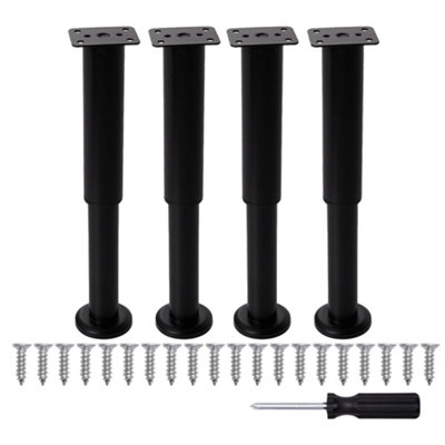4Pcs Adjustable Metal Furniture Legs for Cabinet or Table Support ...