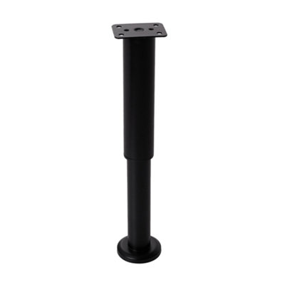 YXQ Adjustable Furniture Cabinet Feet - 4 Pack Black Aluminum Alloy Leveling Legs For Tables & Cabinets