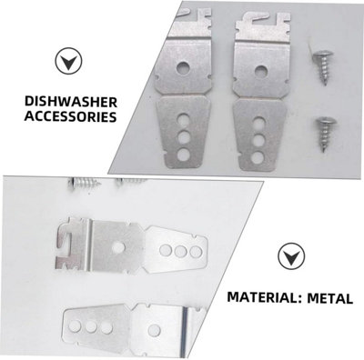 4Pcs Dishwasher Mounting Brackets for Secure Under-Counter