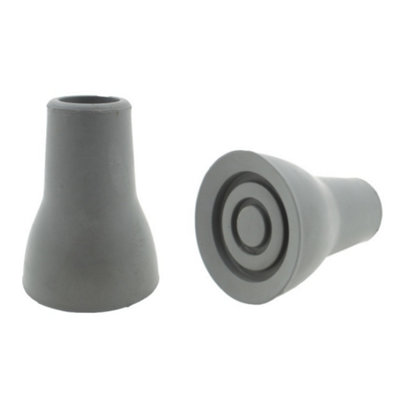 4pcs Large Based, Heavy Duty 19mm Rubber Ferrules for Crutches & Walking Sticks