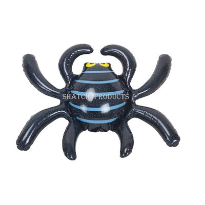 4Pcs Large Inflatable Spider 46cm x 36cm Halloween Decoration Party Spooky Black