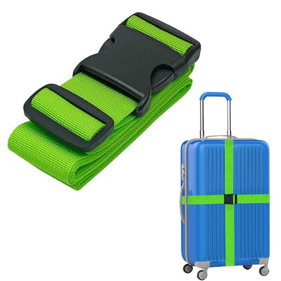4pcs Luggage Straps, Adjustable Suitcase Straps Belts with Secure
