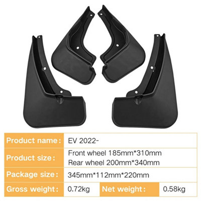 4Pcs Mud Flaps Splash Guards Fender Flares With Screws For MG 4 MG4 EV ...
