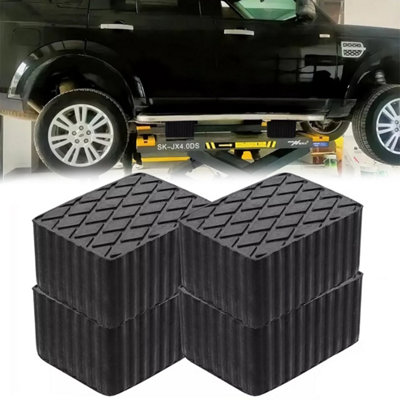 Slotted Rubber Support Block For Viking Jacking Beams 80mm - Anvil Tool