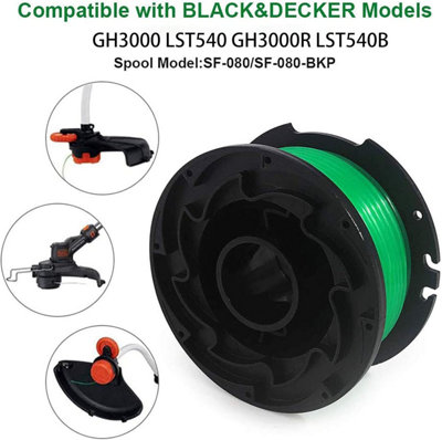 4PCS SF 080 BKP String Trimmer Spool Line Compatible with Black and ...
