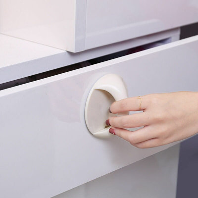 10 Pcs Self-Stick Drawer Knobs Pull Handle 3M Cabinet Knobs Drawer Auxiliary Pulls Handle Helper Kitchen Sliding Door Window Wardrobe Handle Sticker Cupboard Knobs (White), Knobs - Canada