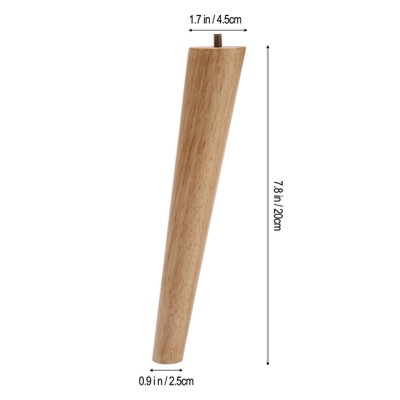 4Pcs Sloping Wooden Furniture Legs