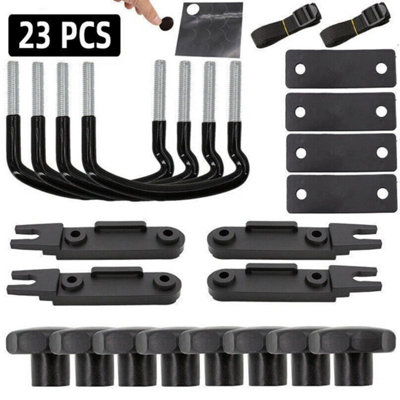 4PCS Stainless Universal Roof Box U-Bolt Clamps Car Van Mounting ...