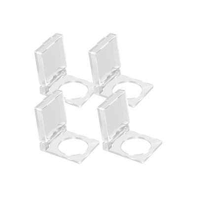 4pcs Transparent Plastic Push Button Switch Protection Safety Button ...
