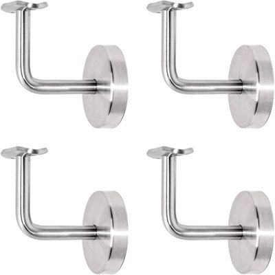 4Pcs Wall Mounted Handrail Brackets Handrail Bracket Wall Mount 3 Hole ...